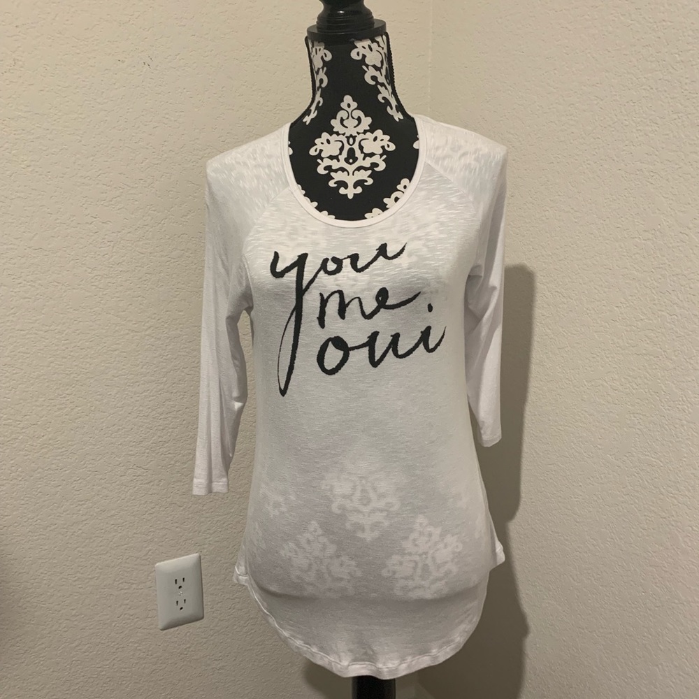 Sundry you mi oui long sleeve shirt NWT